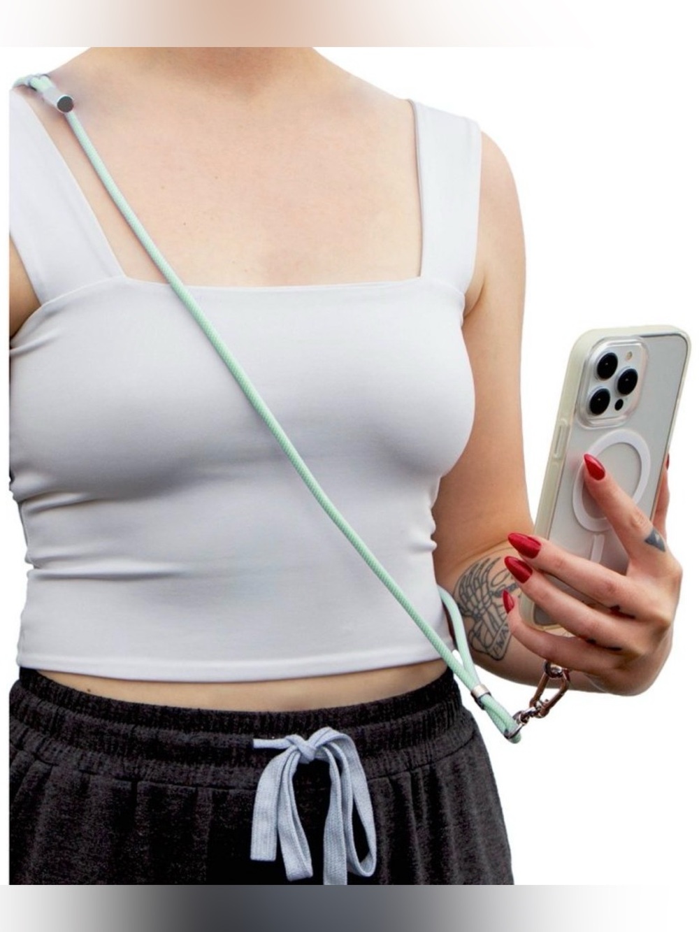 Sonix Crossbody Strap with Charging Cord - Green
New in Box